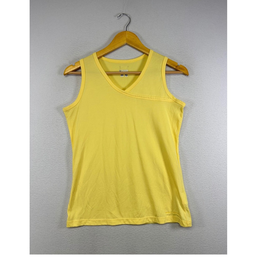 Gorpcore Columbia Womens Size S Yellow Crossover V-Neck Sleeveless Tank Top